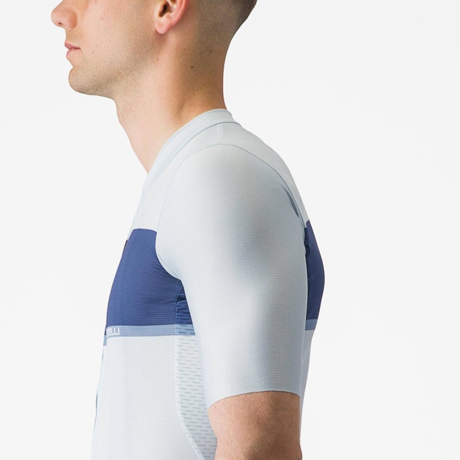 Blue / Blue / Grey Men Castelli TRADIZIONE Jersey | 903472HCM