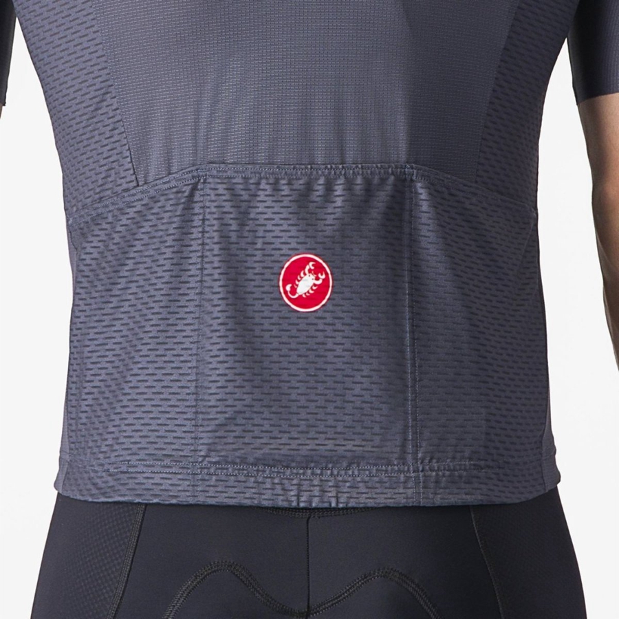 Blue / Light Grey Blue Men Castelli TRADIZIONE Jersey | 601895CWJ