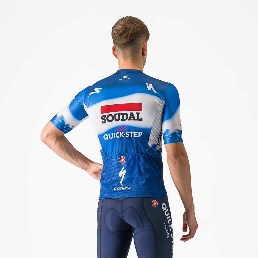 Blue / White Men Castelli COMPETIZIONE 3 Jersey | 459683PDU