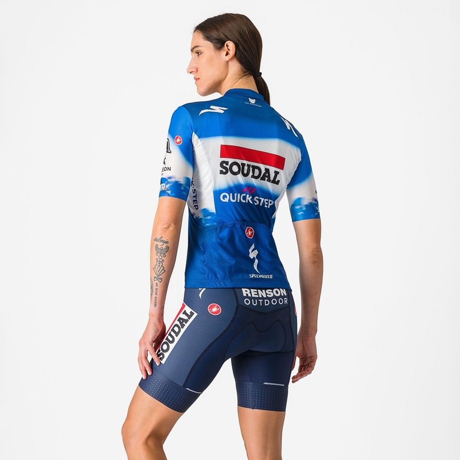 Blue / White Women Castelli COMPETIZIONE W Shorts | 387541INF