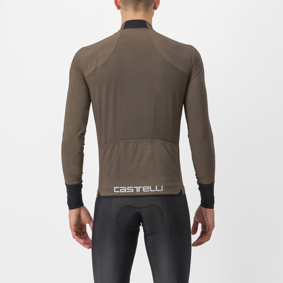 Brown Men Castelli FLIGHT AIR Jersey | 735486VEW