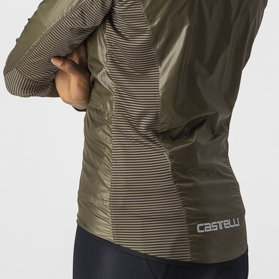 Brown Women Castelli ARIA SHELL W Protection | 829516CNK