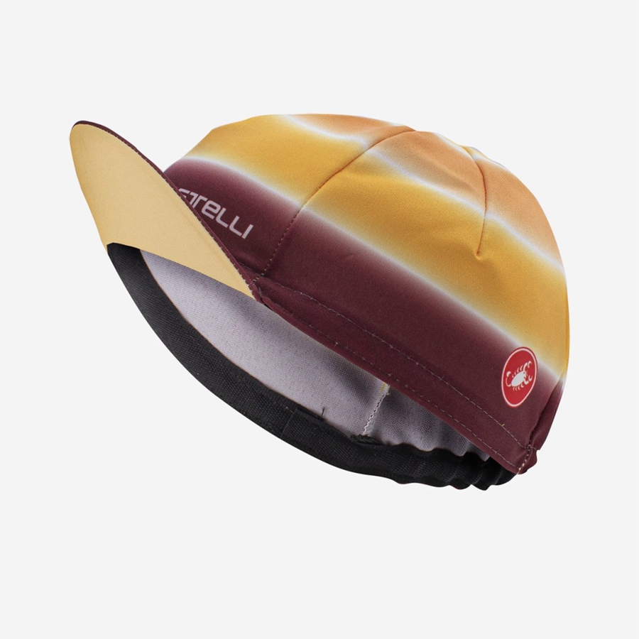 Brown / Burgundy Women Castelli DOLCE Cap | 604953FDN