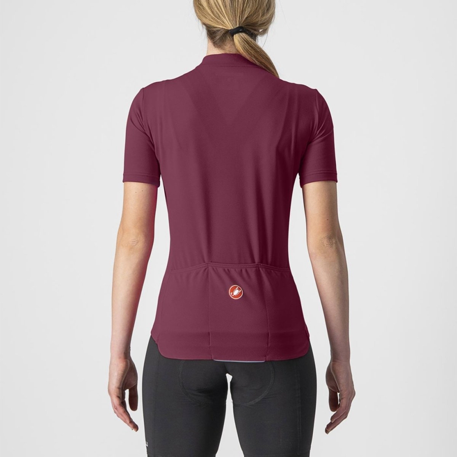 Burgundy / Red Women Castelli ANIMA 3 Jersey | 125680EWC