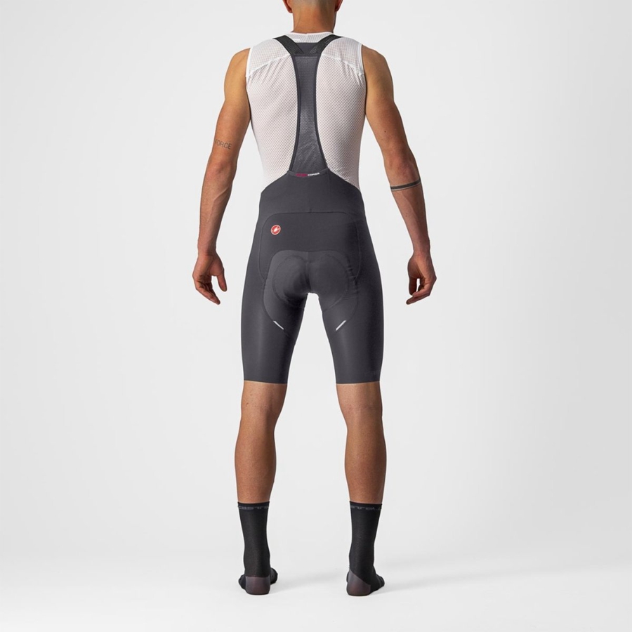 Dark Grey Men Castelli FREE AERO RC Bib Shorts | 054786AQN