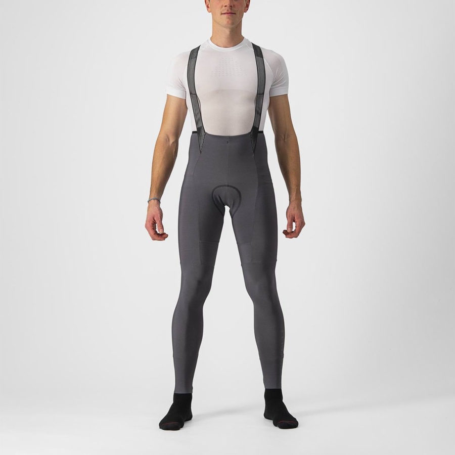 Dark Grey Men Castelli FREE AERO RC Bib Tights | 943082EQI