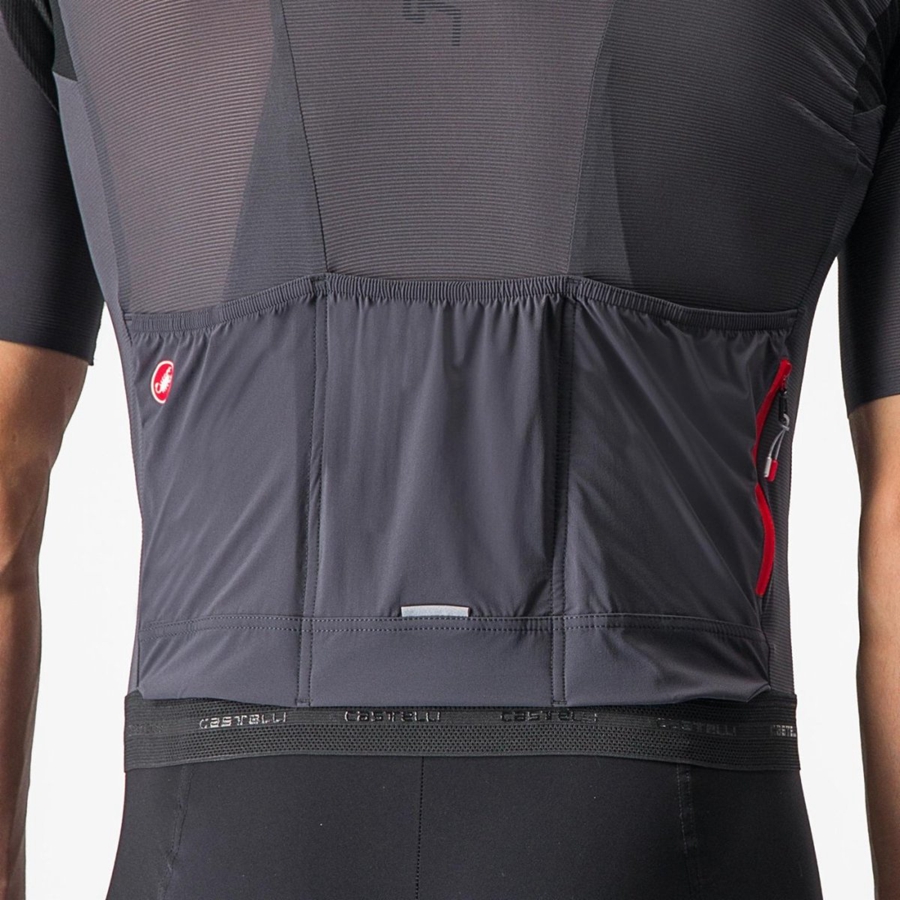 Dark Grey Men Castelli SUPERLEGGERA 3 Jersey | 816709ELP