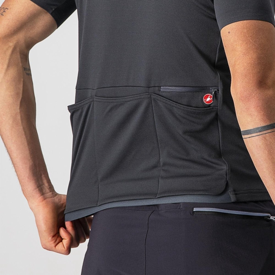 Dark Grey Men Castelli UNLIMITED ALLROAD Jersey | 960732OWD