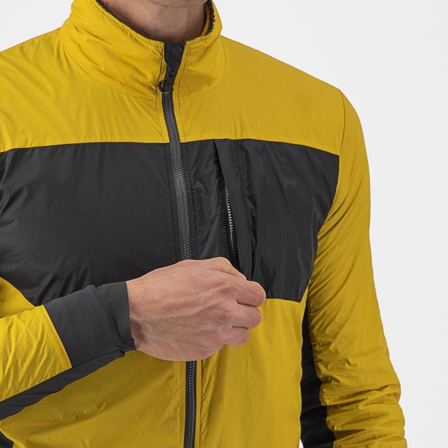 Dark Grey Men Castelli UNLIMITED PUFFY Jackets | 916754EAC