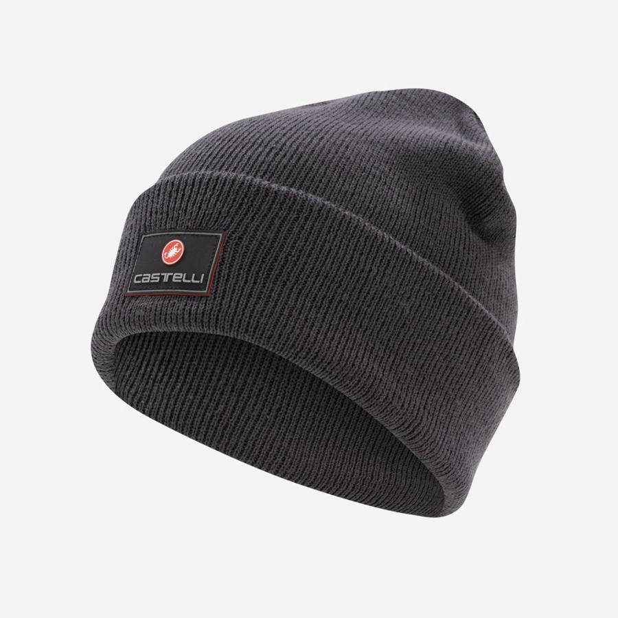 Dark Grey Women Castelli PODIOFIRMA Beanie | 698253DPO