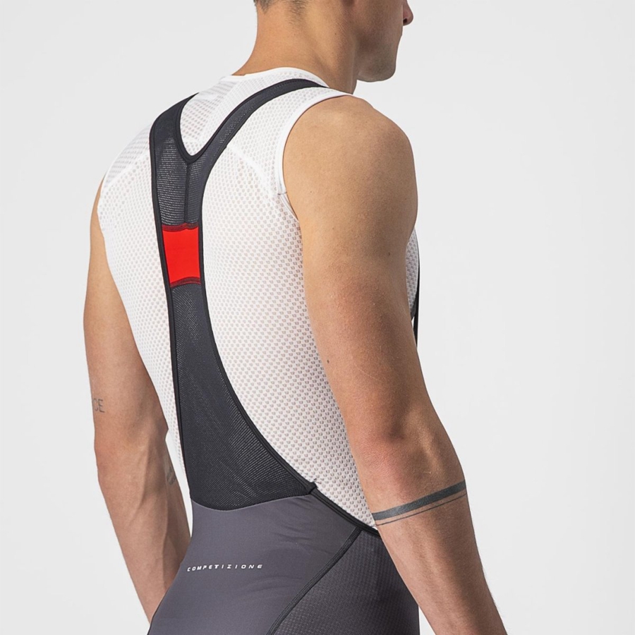 Dark Grey / Silver Grey Men Castelli COMPETIZIONE KIT Bib Shorts | 910458OUW