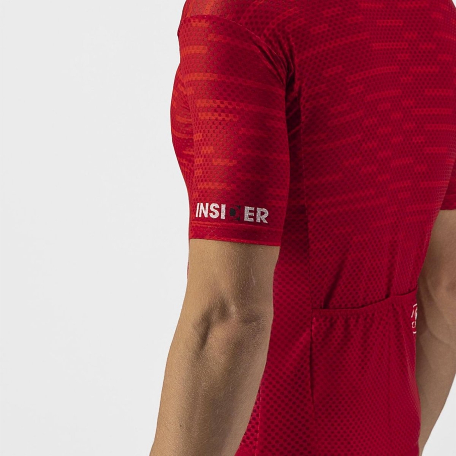 Dark Red Men Castelli INSIDER Jersey | 594208UWY