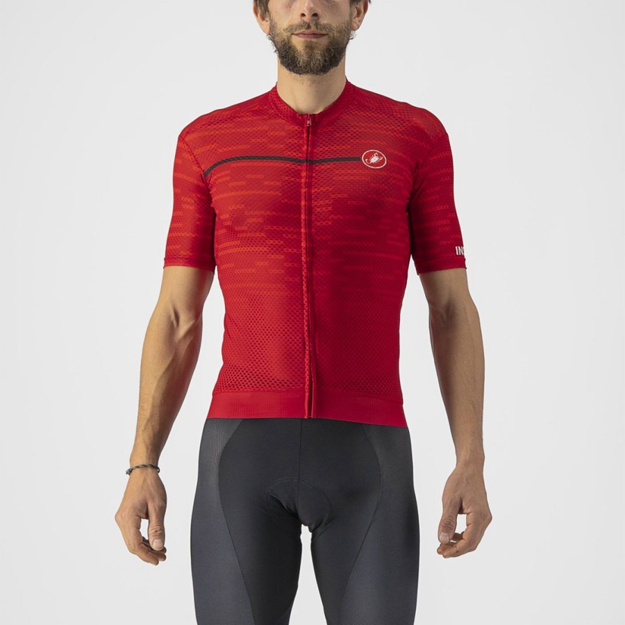 Dark Red Men Castelli INSIDER Jersey | 594208UWY