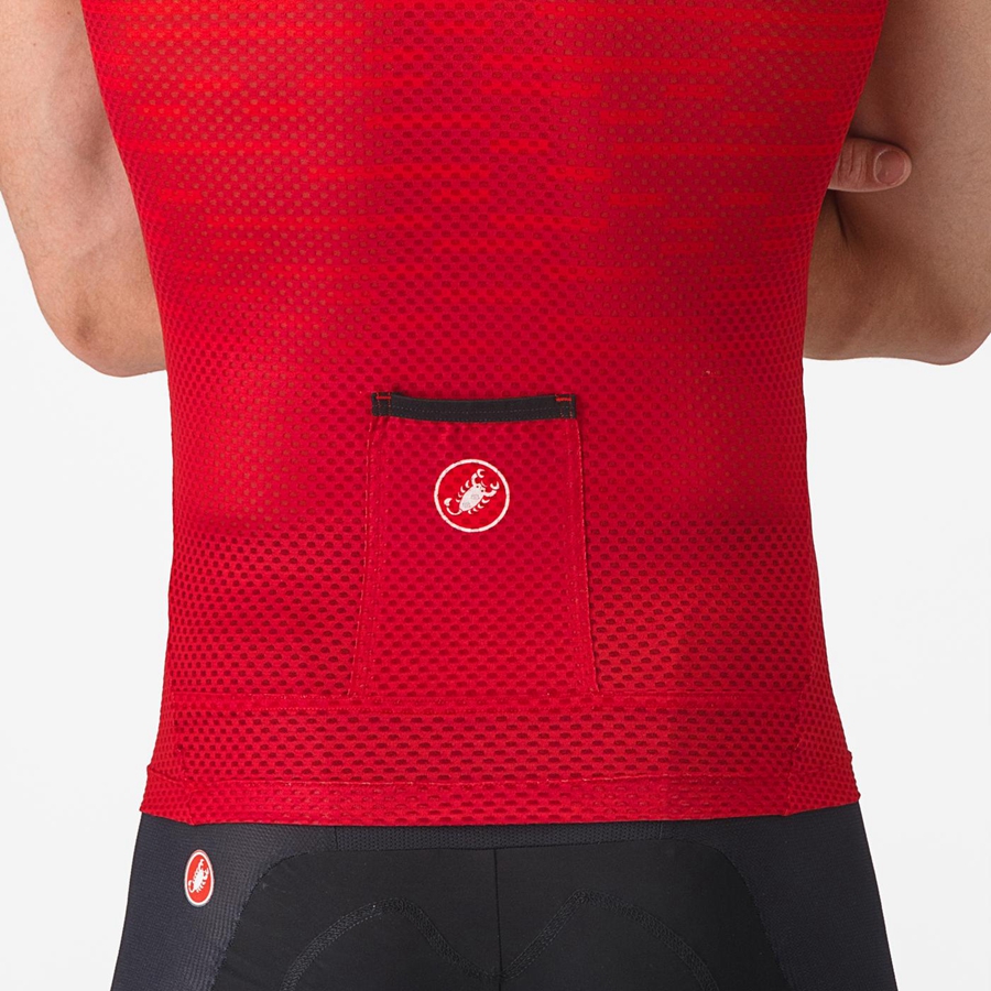 Dark Red Men Castelli INSIDER SLEEVELESS Jersey | 170852NKT