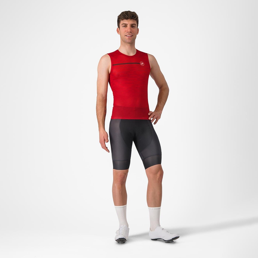 Dark Red Men Castelli INSIDER SLEEVELESS Jersey | 170852NKT