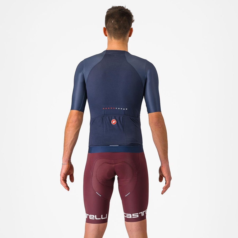 Deep Burgundy / White Men Castelli FREE AERO RC CLASSIC Bib Shorts | 724815UXN