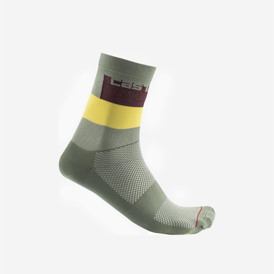 Green Men Castelli BLOCCO 15 Socks | 560248GZR