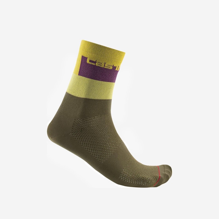 Green Men Castelli BLOCCO 15 Socks | 589026WCE