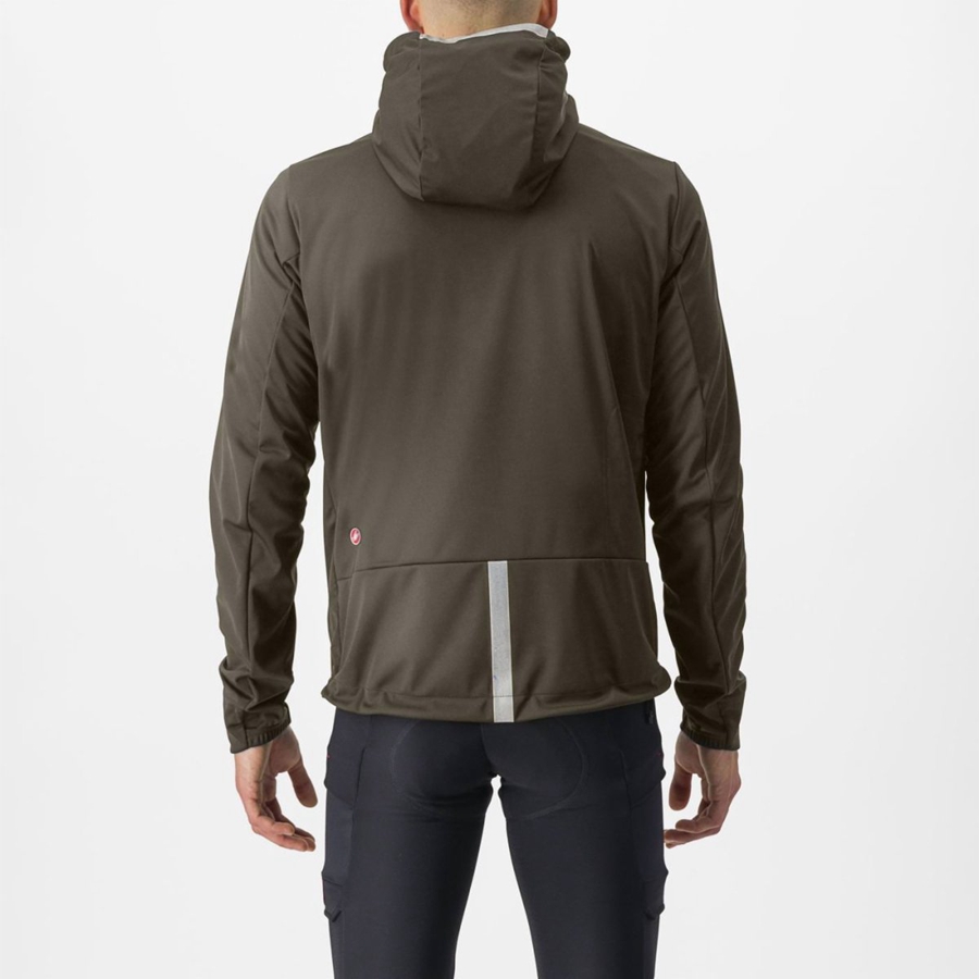 Green Men Castelli TRAIL HOODIE Jackets | 018534PVO