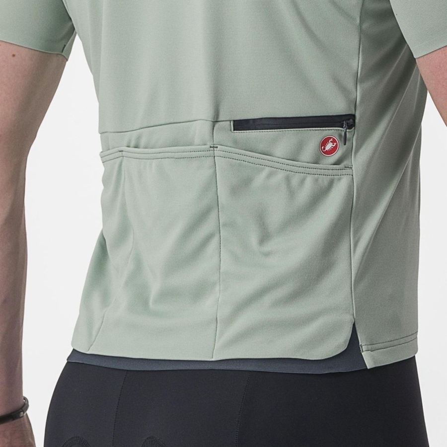 Green Men Castelli UNLIMITED ALLROAD Jersey | 096452VNI