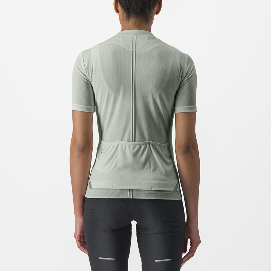 Green Women Castelli ANIMA 4 Jersey | 420159KJR