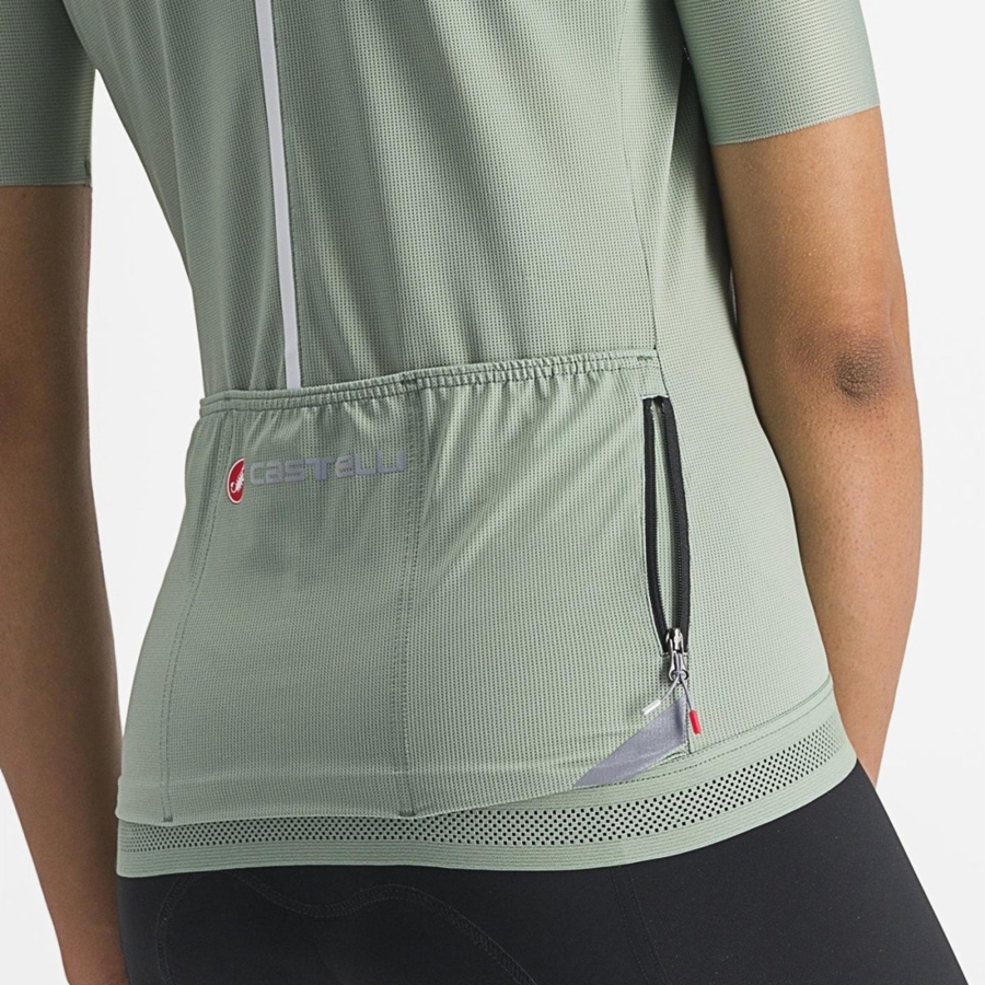 Green Women Castelli ENDURANCE W Jersey | 703416DCP