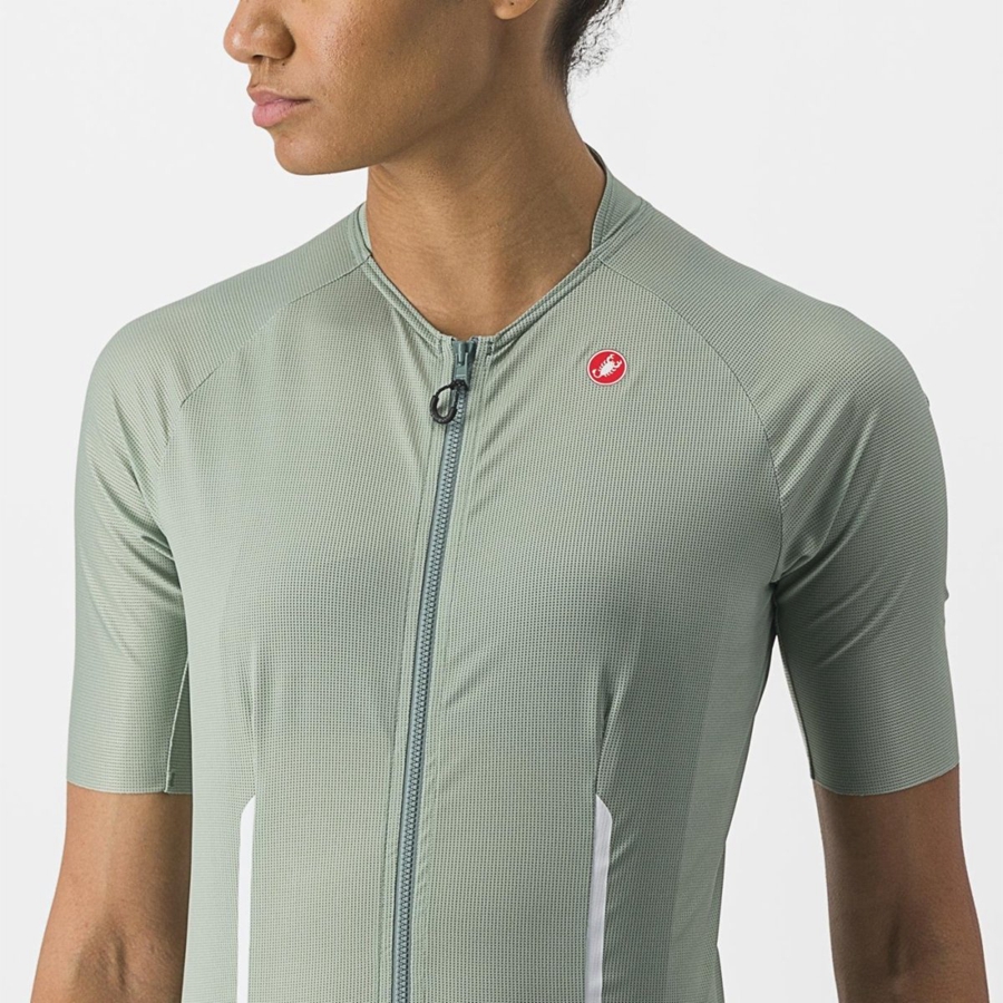 Green Women Castelli ENDURANCE W Jersey | 703416DCP