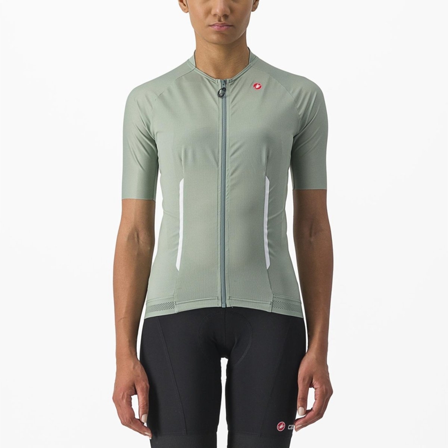 Green Women Castelli ENDURANCE W Jersey | 703416DCP