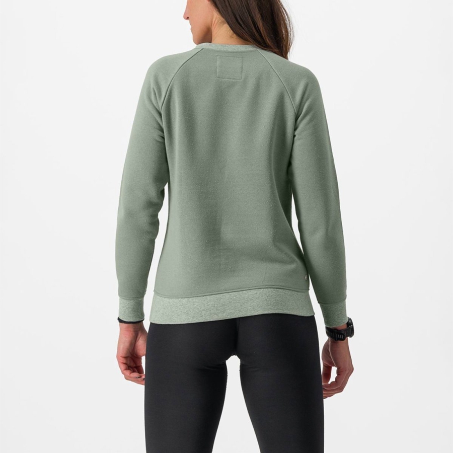 Green Women Castelli LOGO W SWEATSHIRT Casual | 351726CPM