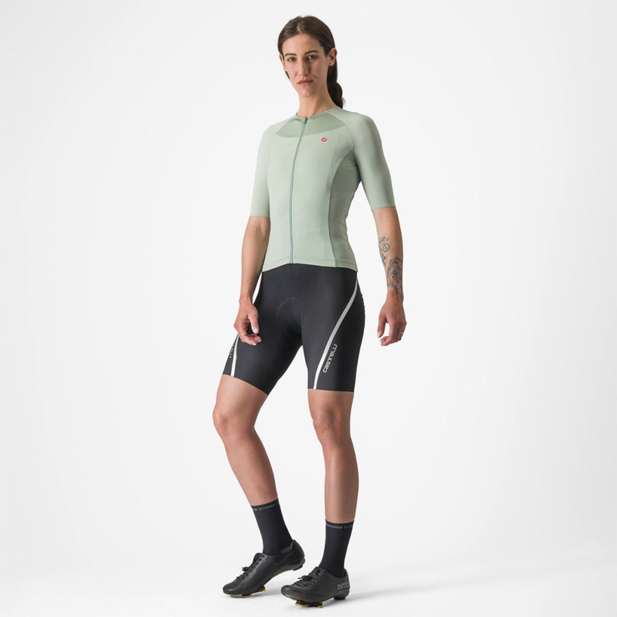 Green / Blue Women Castelli VELOCISSIMA 2 Jersey | 081435BDW