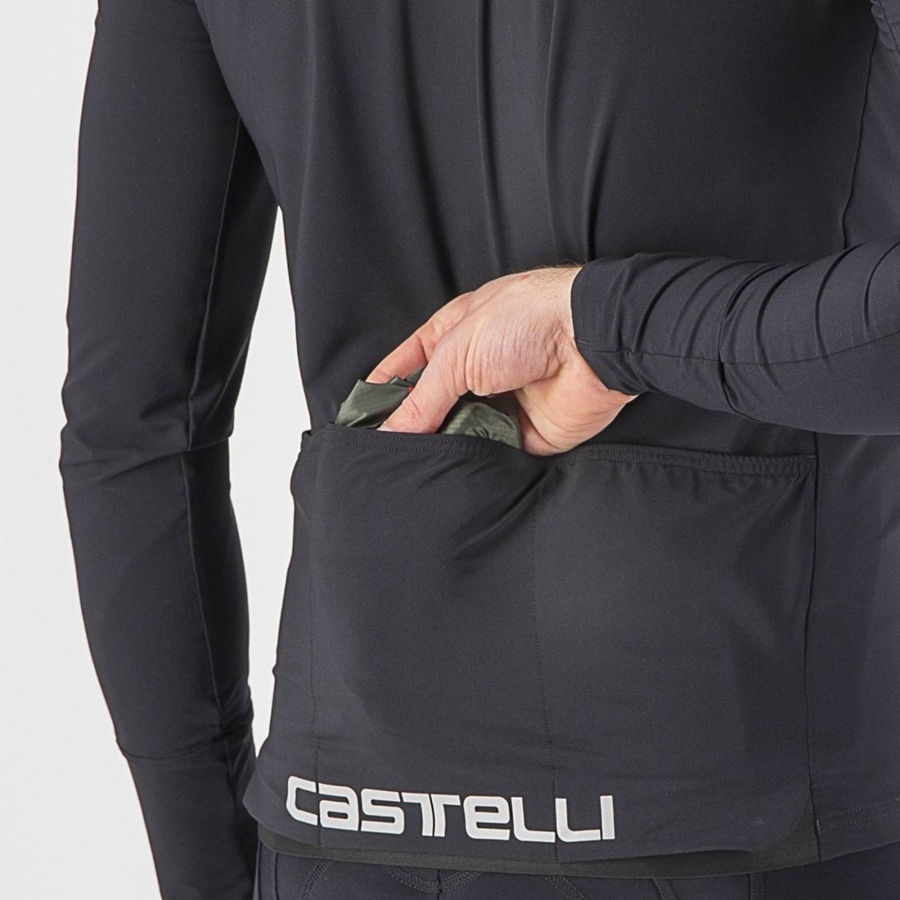 Green / Dark Grey Men Castelli SQUADRA STRETCH Protection | 263408MIV