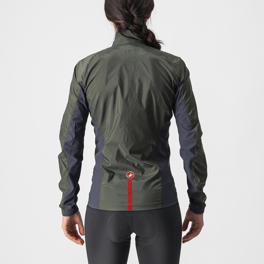 Green / Dark Grey Women Castelli SQUADRA STRETCH W Protection | 103862YBQ