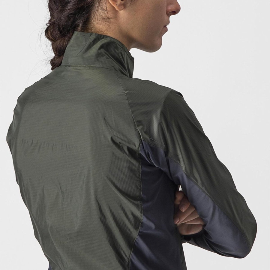 Green / Dark Grey Women Castelli SQUADRA STRETCH W Protection | 103862YBQ