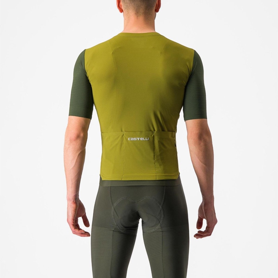 Green / Deep Green Men Castelli PREMIO Jersey | 802479LCN