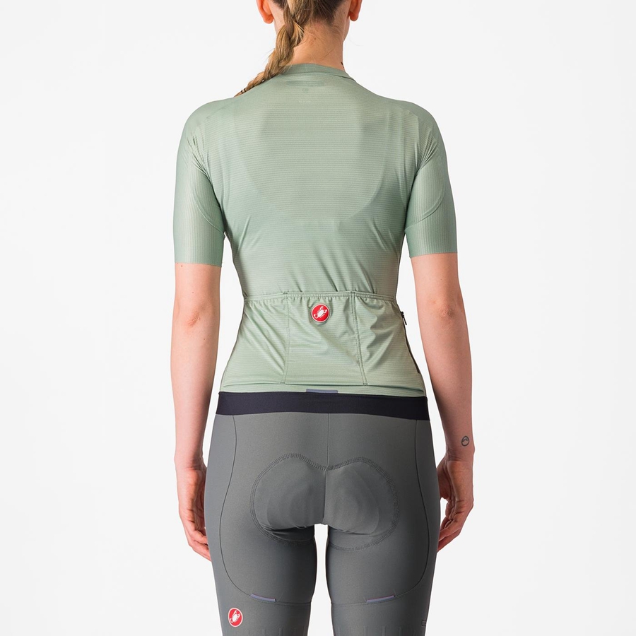 Green / Deep Green Women Castelli ESPRESSO W Jersey | 893164RZK