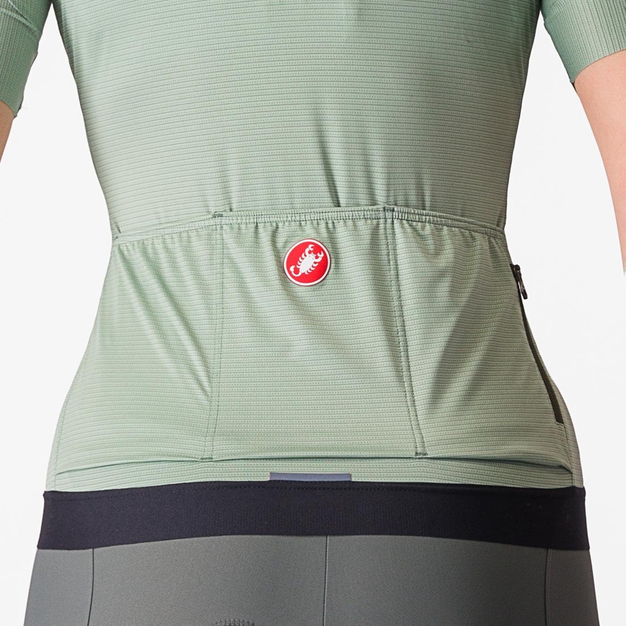 Green / Deep Green Women Castelli ESPRESSO W Jersey | 893164RZK