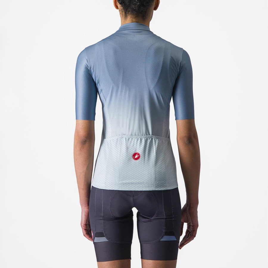 Grey Blue / Blue Women Castelli SALITA Jersey | 134706OUQ