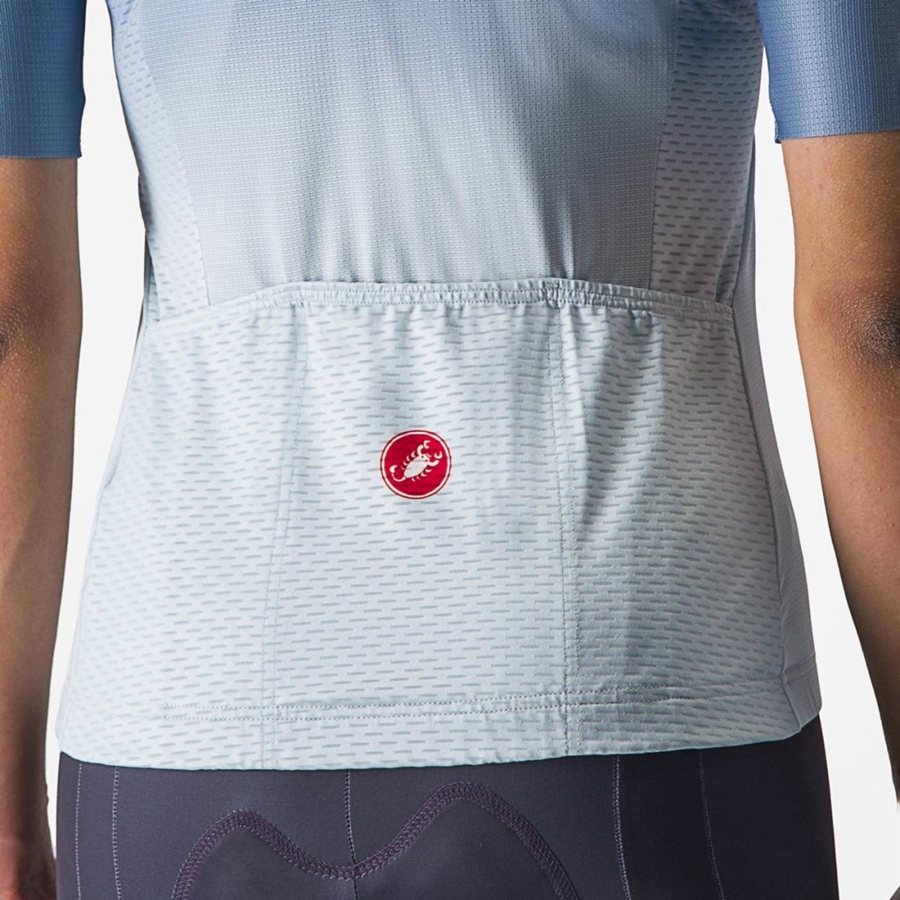 Grey Blue / Blue Women Castelli SALITA Jersey | 134706OUQ