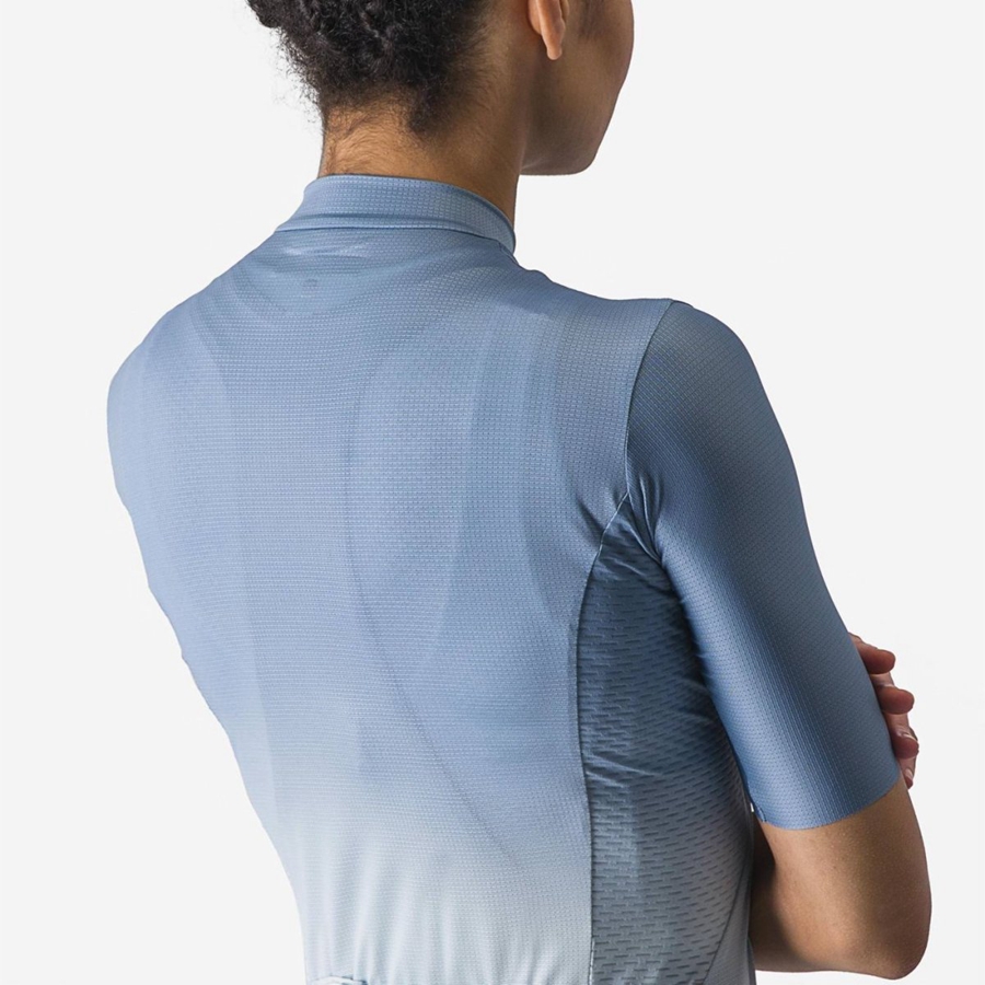 Grey Blue / Blue Women Castelli SALITA Jersey | 134706OUQ