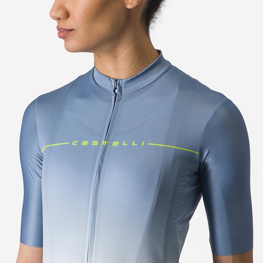 Grey Blue / Blue Women Castelli SALITA Jersey | 134706OUQ