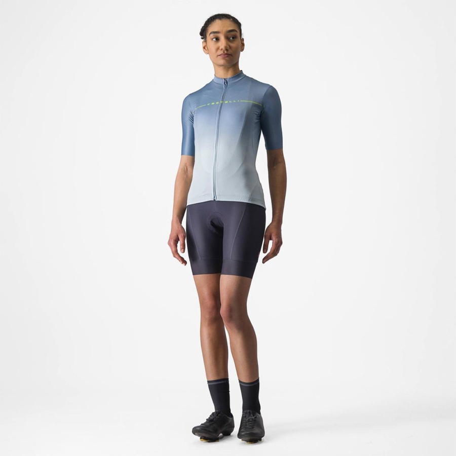 Grey Blue / Blue Women Castelli SALITA Jersey | 134706OUQ