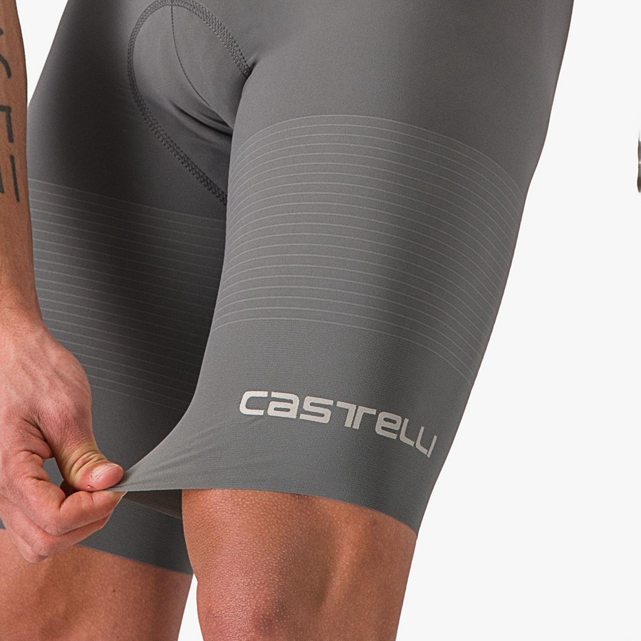 Grey Men Castelli PREMIO Bib Shorts | 862513KYS