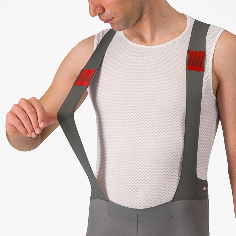 Grey Men Castelli PREMIO Bib Shorts | 862513KYS