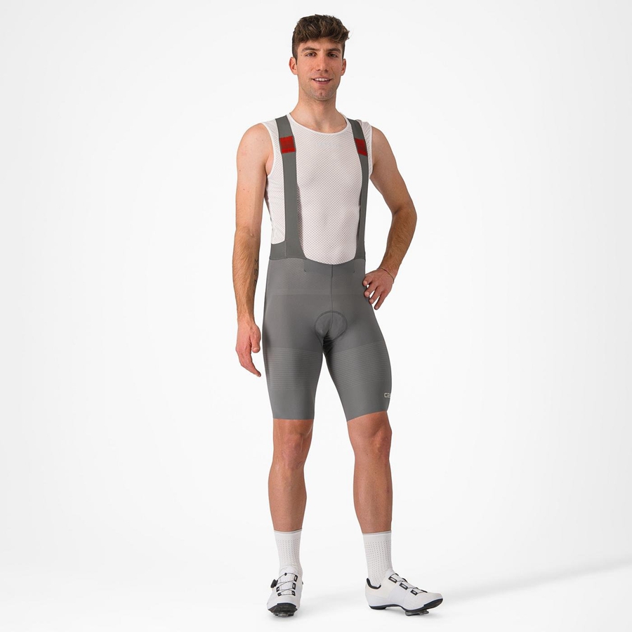 Grey Men Castelli PREMIO Bib Shorts | 862513KYS