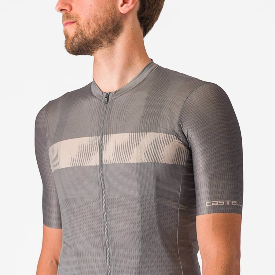 Grey Men Castelli UNLIMITED ENDURANCE Jersey | 397201TJK