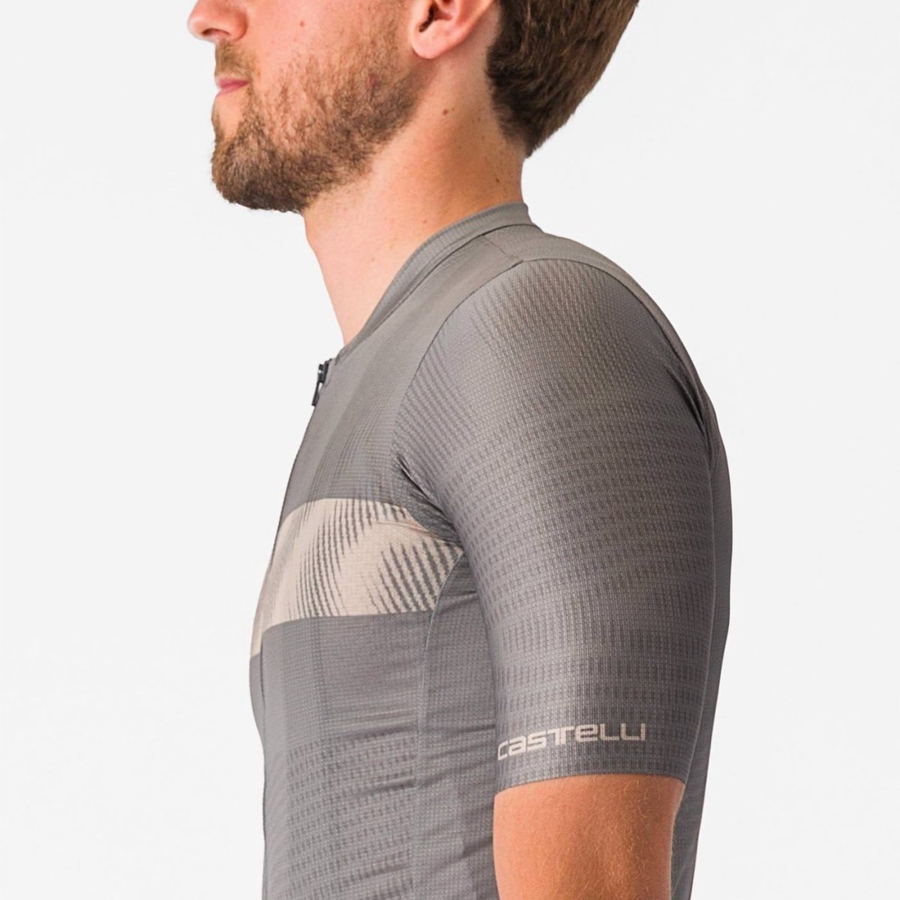 Grey Men Castelli UNLIMITED ENDURANCE Jersey | 397201TJK