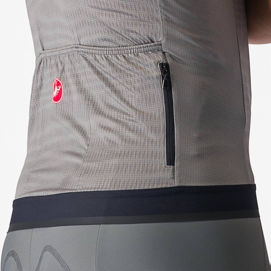 Grey Men Castelli UNLIMITED ENDURANCE Jersey | 397201TJK