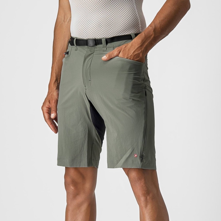 Grey Men Castelli UNLIMITED TRAILGY Shorts | 581964ABK