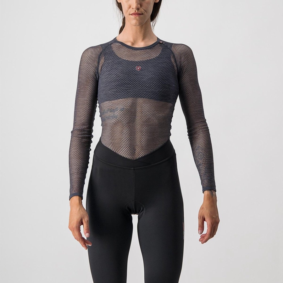 Grey Women Castelli MIRACOLO W LONG SLEEVE Base Layer | 615980SJE