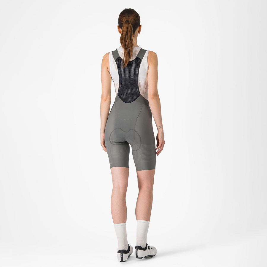 Grey Women Castelli PREMIO W Bib Shorts | 827514JTK